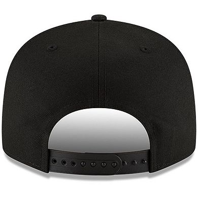 Men's New Era Detroit Tigers Black on Black 9FIFTY Snapback Hat