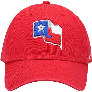 Men's '47 Red Texas Rangers Clean Up Team Adjustable Hat