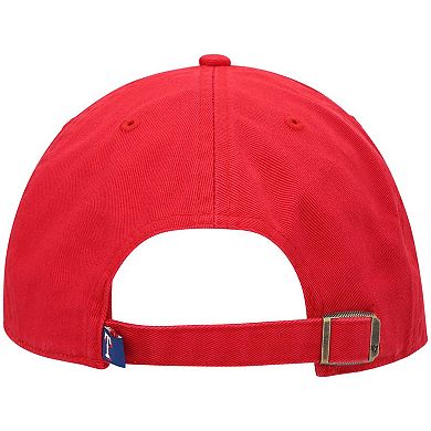 Men's '47 Red Texas Rangers Clean Up Team Adjustable Hat