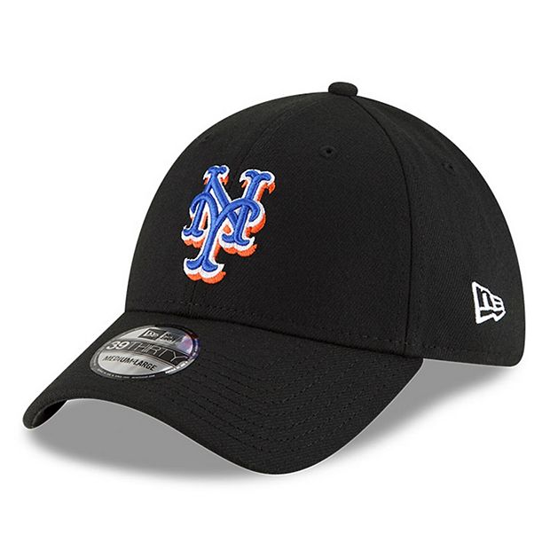 Men's New Era Black New York Mets Alternate Logo Team Classic