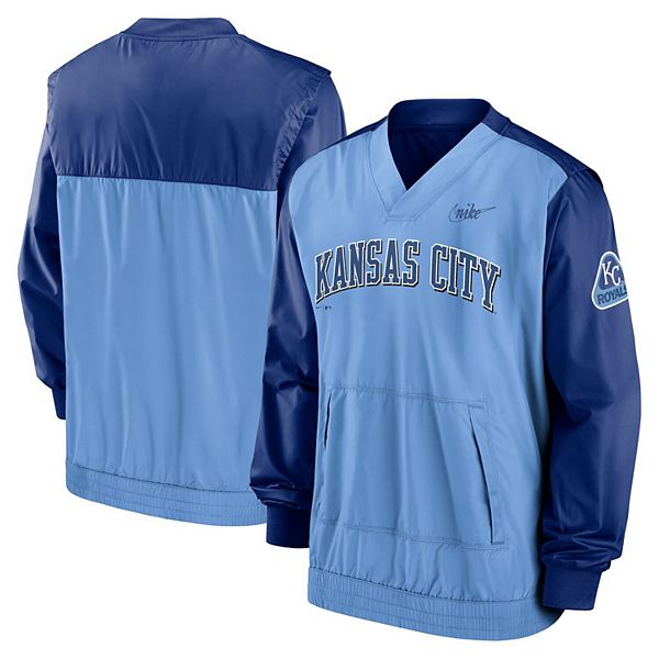 Men's Nike Light Blue/Royal Kansas City Royals Cooperstown Collection V ...