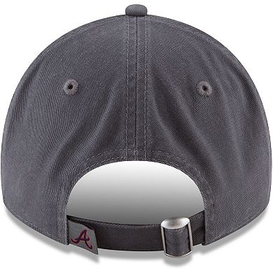 Men's New Era Graphite Atlanta Braves Fashion Core Classic 9TWENTY Adjustable Hat