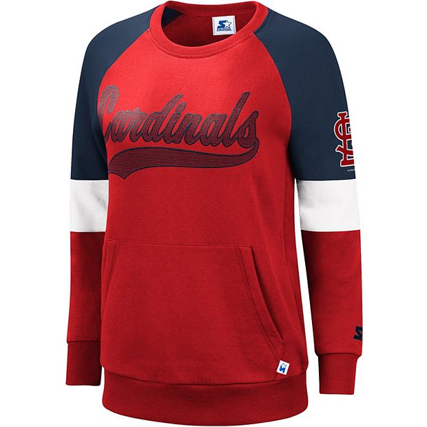 Women's Red St. Louis Cardinals Plus Size Raglan T-Shirt