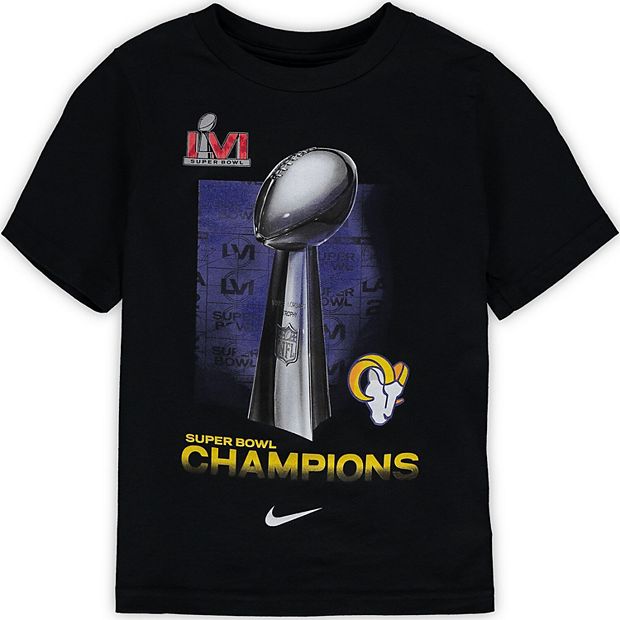 Nike Super Bowl LVI Champions Trophy Collection (NFL Los Angeles Rams)  Men's Long-Sleeve T-Shirt.