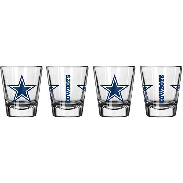 Dallas Cowboys - Icon Glass Top Cutting Board & Knife Set, 15.4 x