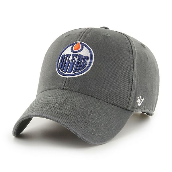 '47 Charcoal Edmonton Oilers Legend Adjustable Hat