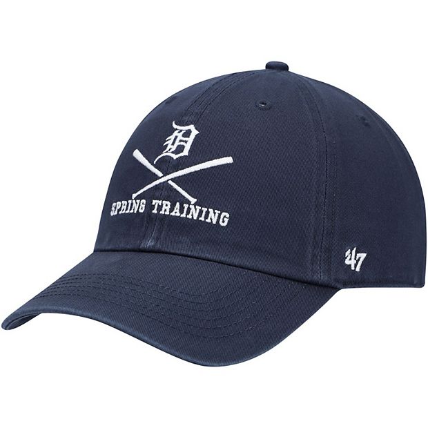 Men's '47 Navy Detroit Tigers 2022 MLB Spring Training Cross Bone Clean Up  Adjustable Hat