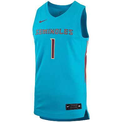 Men's Nike #1 Turquoise Florida State Seminoles Team Alternate Replica ...