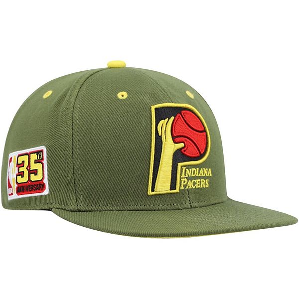 Men's Mitchell & Ness x Lids Olive Indiana Pacers Dusty 35th