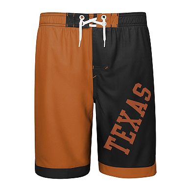 Youth Texas Orange/Black Texas Longhorns Conch Bay Swim Shorts