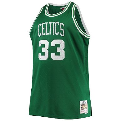 Men's Mitchell & Ness Larry Bird Kelly Green Boston Celtics Big & Tall ...