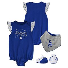 Los Angeles Dodgers Infant Extra Base Hit Raglan Full-Snap Romper