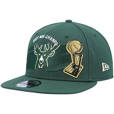 Men's New Era Hunter Green Milwaukee Bucks 2021 NBA Finals