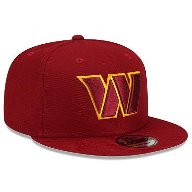 Men's New Era Burgundy Washington Commanders Basic 9FIFTY Snapback Adjustable Hat