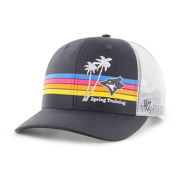 Men's '47 Charcoal Toronto Blue Jays Spring Training Sun Dog Trucker  Snapback Hat