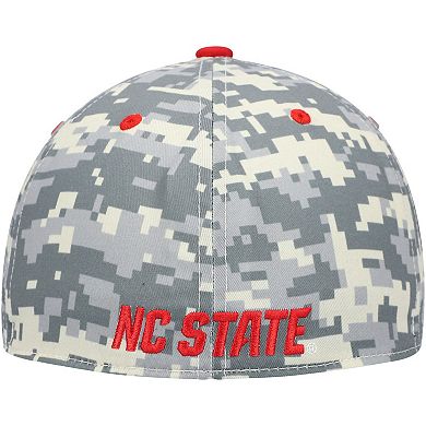 Men's adidas Camo NC State Wolfpack Gray Undervisor On-Field Baseball Fitted Hat