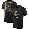 Men's Fanatics Branded Ben Roethlisberger Black Pittsburgh Steelers Career Stats T-Shirt