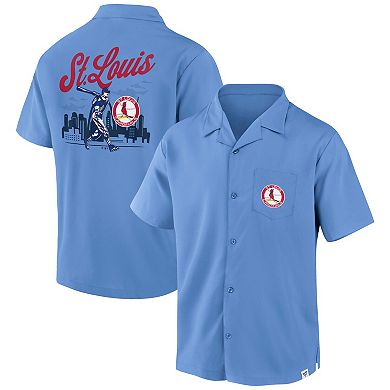 Men's Fanatics Branded Light Blue St. Louis Cardinals Proven Winner Camp  Button-Up Shirt