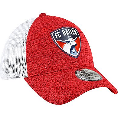 Men's New Era Red/White FC Dallas Kick-Off 39THIRTY Flex Hat