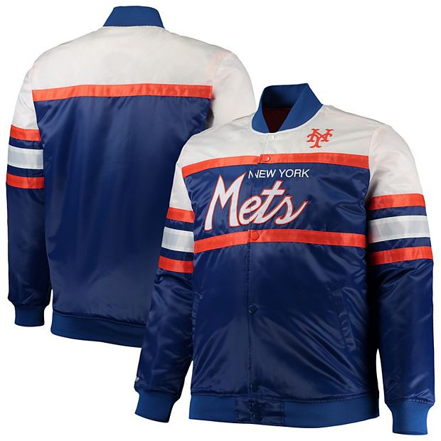 NEW YORK METS FULL LEATHER JACKET - ROYAL