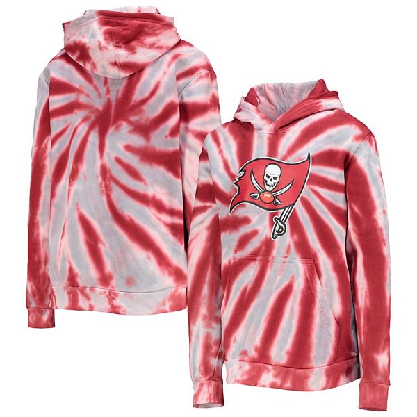 Outerstuff Youth Red Tampa Bay Buccaneers Team Logo Pullover Hoodie Size: Small