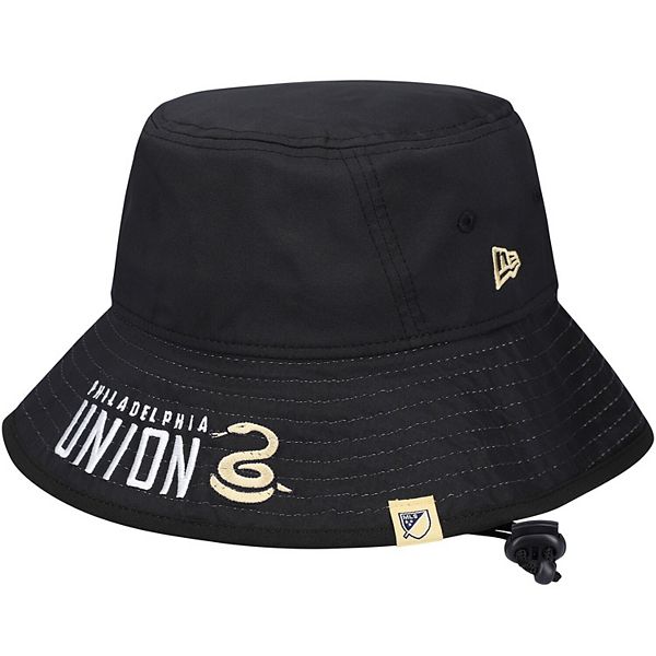 Men's New Era Black Philadelphia Union Kick-Off Packable Bucket Hat