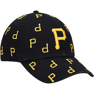 Women's '47 Black Pittsburgh Pirates Confetti Clean Up Adjustable Hat