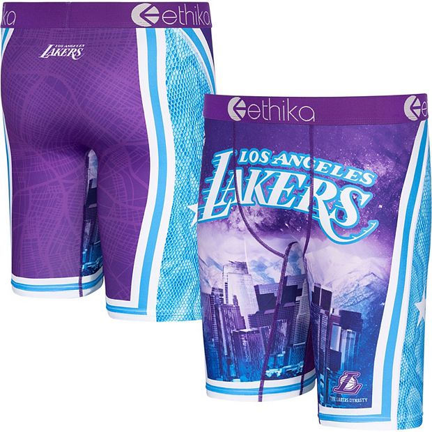 lakers purple and blue shorts