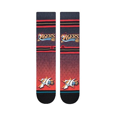 Men's Stance Philadelphia 76ers Hardwood Classics Fader Collection Crew Socks