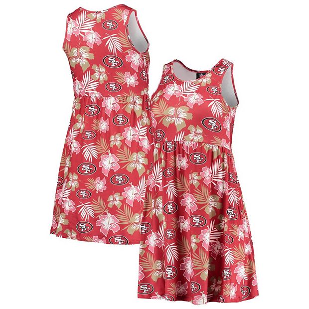 Women's FOCO Scarlet San Francisco 49ers Floral Sundress