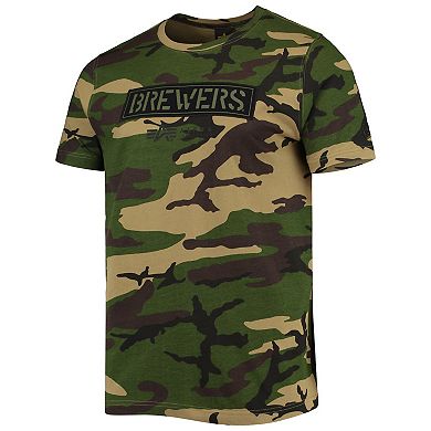 Men's New Era Camo Milwaukee Brewers Club T-Shirt