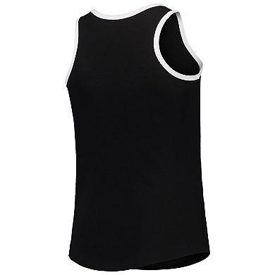 Girls Youth New Era Black Chicago White Sox Henley Tank Top