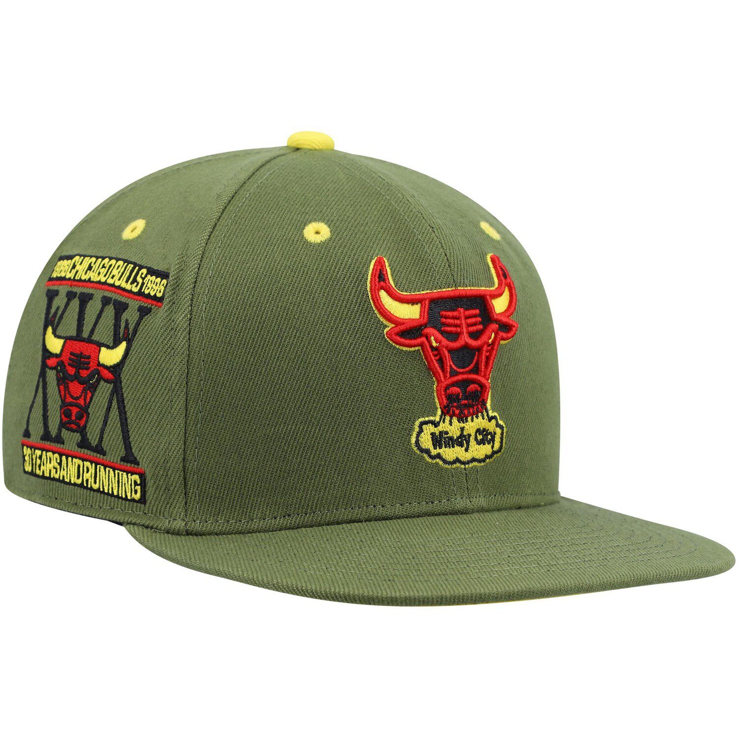 Chicago Bulls Windy City Cap 47 Brand Hat Snapback Wool Blend Hardwood  Classic
