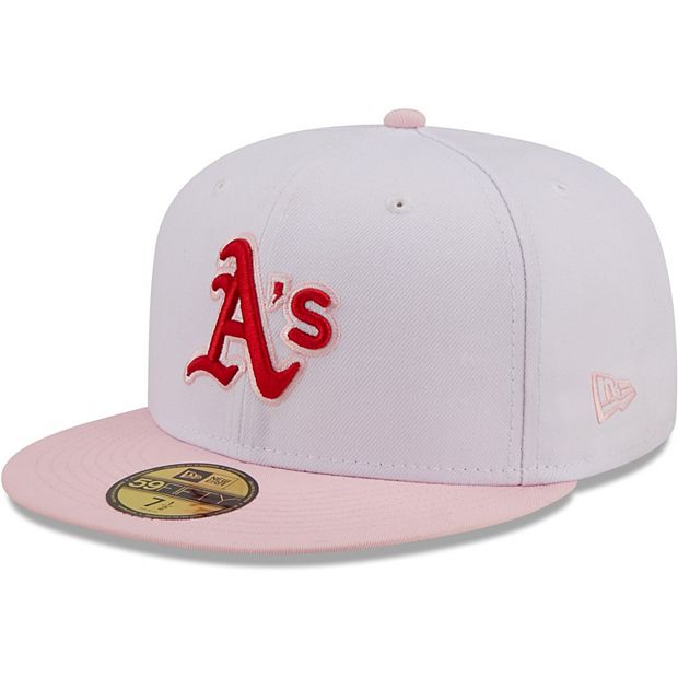 Men's New Era Red Oakland Athletics White Logo 59FIFTY Fitted Hat 