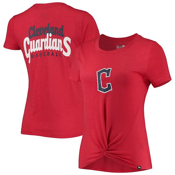 MLB Tee Shirt for Dogs & Cats - Cleveland Guardians Dog T-Shirt, Large.