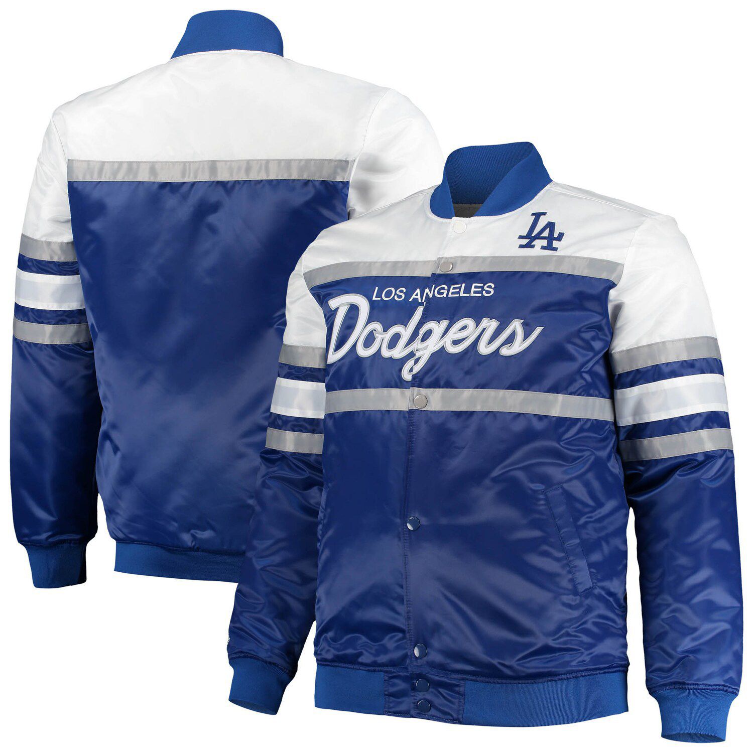 La Dodgers Blended Letterman White and Blue Jacket