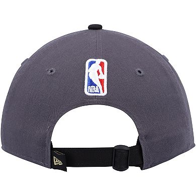 Men's New Era Gray/Black Milwaukee Bucks Champs Replica 9TWENTY Adjustable Hat