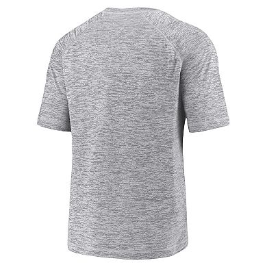 Men's Fanatics Gray Miami Dolphins Shade Battle Ready Raglan Space-Dye T-Shirt