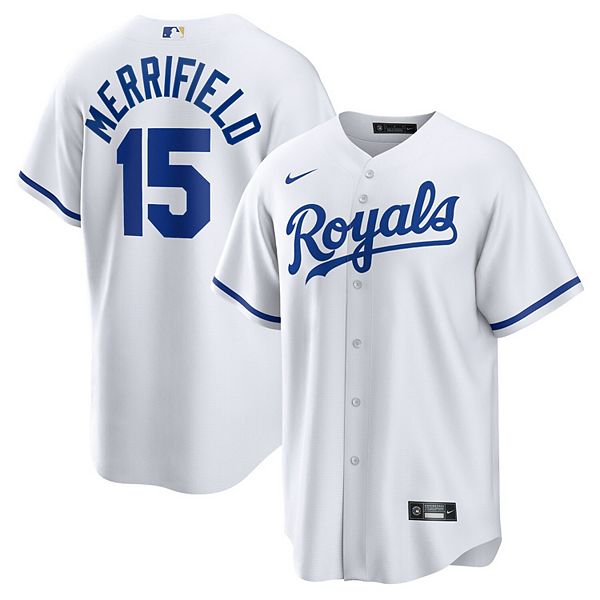 Men's Nike Whit Merrifield White Kansas City Royals Home Replica Player