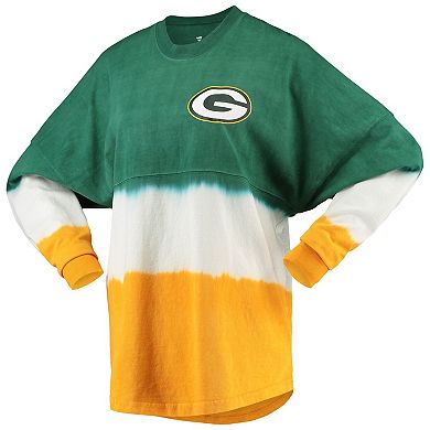 Women's Fanatics Branded Green/Gold Green Bay Packers Ombre Long Sleeve T-Shirt