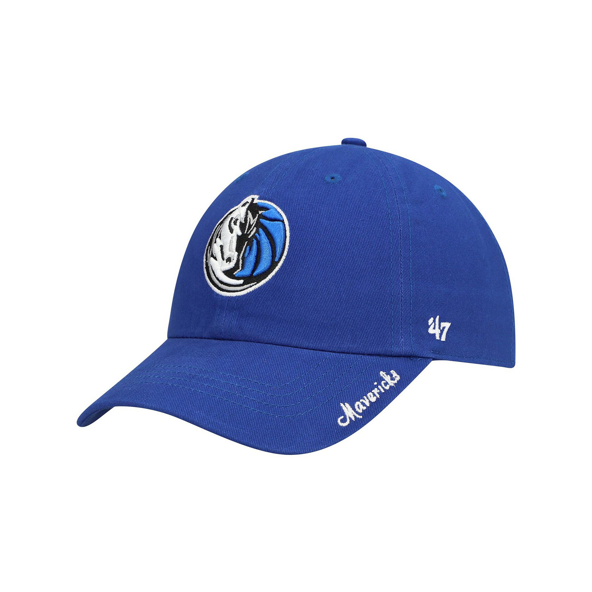 Womens 47 Blue Dallas Mavericks Miata Clean Up Logo Adjustable Hat