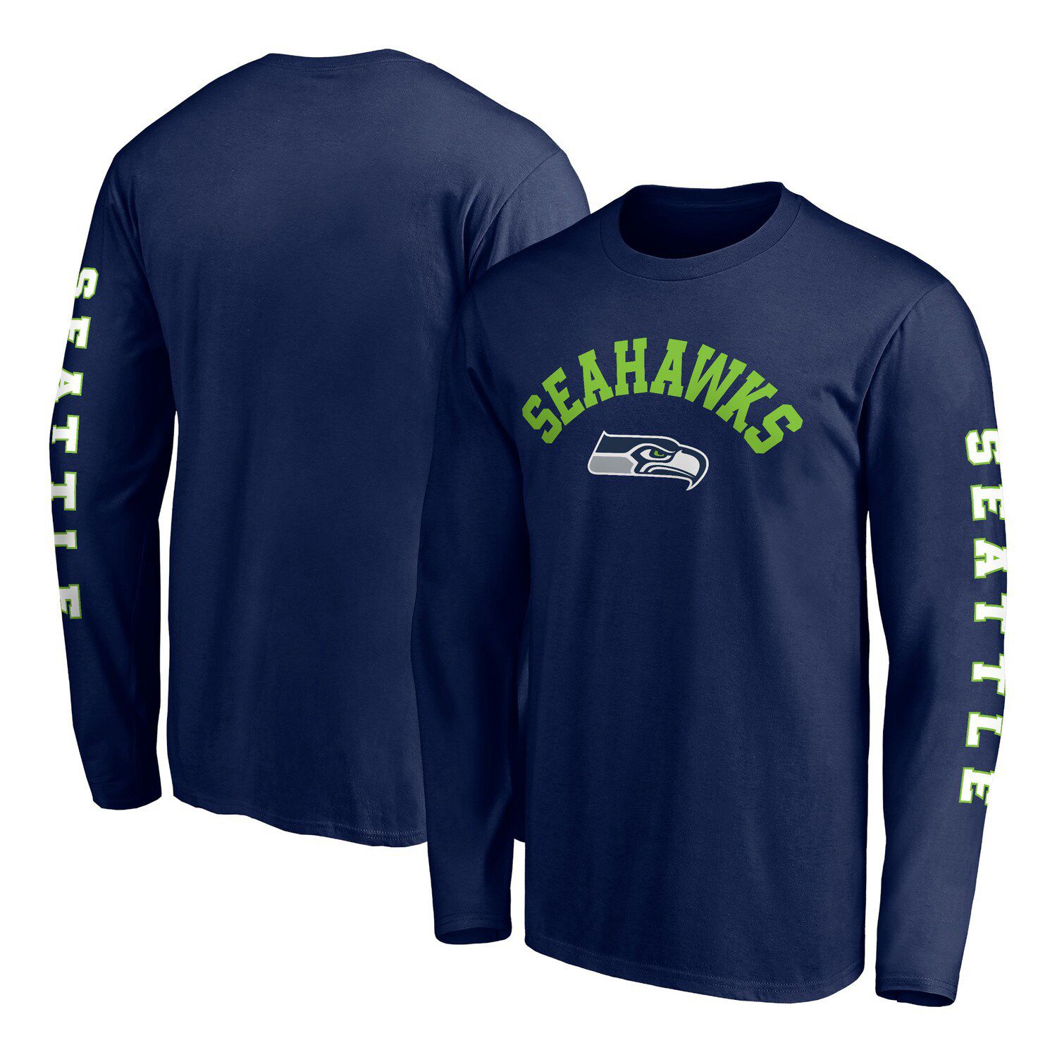 Men's THE GREAT PNW Royal Seattle Seahawks Upper Left T-Shirt