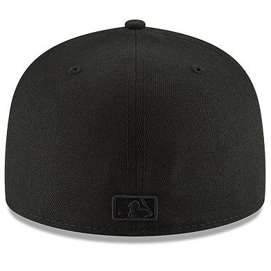 Men's New Era Black/Black Cleveland Guardians 59FIFTY Fitted Hat