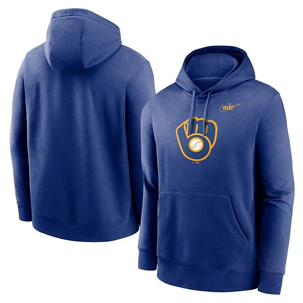 Nike Cooperstown Patch Club (MLB Milwaukee Brewers) Men's Pullover Hoodie