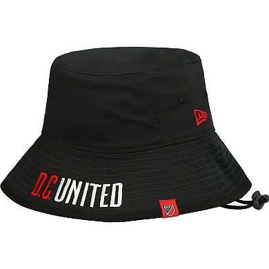 Men's New Era Black D.C. United Kick-Off Packable Bucket Hat