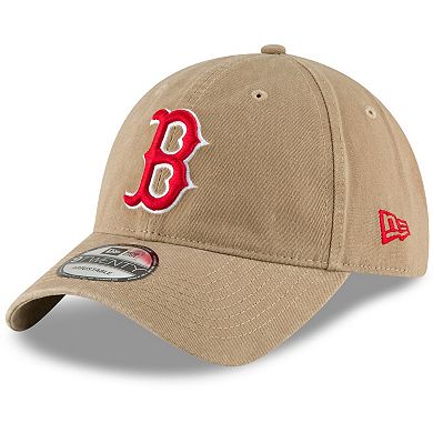 Men's New Era Khaki Boston Red Sox Fashion Core Classic 9TWENTY Adjustable Hat