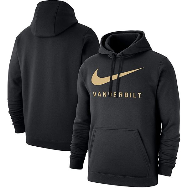 Men's Nike Black Vanderbilt Commodores Big Swoosh Club Pullover Hoodie