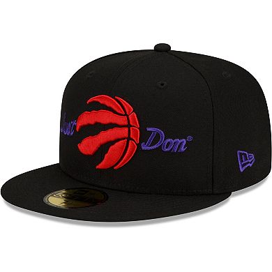 Men's New Era x Just Don Black Toronto Raptors 59FIFTY Fitted Hat