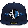 Men's New Era x Just Don Navy Dallas Mavericks 59FIFTY Fitted Hat