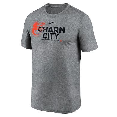 Men's Nike Heathered Charcoal Baltimore Orioles Local Rep Legend Performance T-Shirt